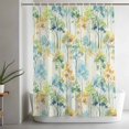 thumbnail image 5 of Watercolor Forest Colorful Small Stall Shower Curtain, Waterproof Shower Curtains for Bathroom, Abstract Art Modern Trees Washable Fabric Bath Curtain for Bathtub Decoration with Hooks 36x78 Inches, 5 of 9
