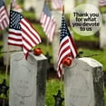 thumbnail image 6 of Anley Pack of 12 USA Stick Flag - 18" x 12" Handheld America Gravemarker Stick Flags - 30" Solid Wooden Flag Pole, 6 of 7