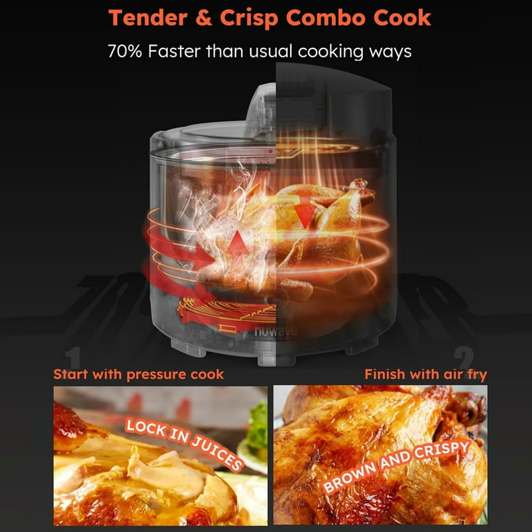 NuWave Duet Multifunction Air Fryer & Pressure Cooker with NuWave Duet Multifunction Air Fryer & Pressure Cooker with