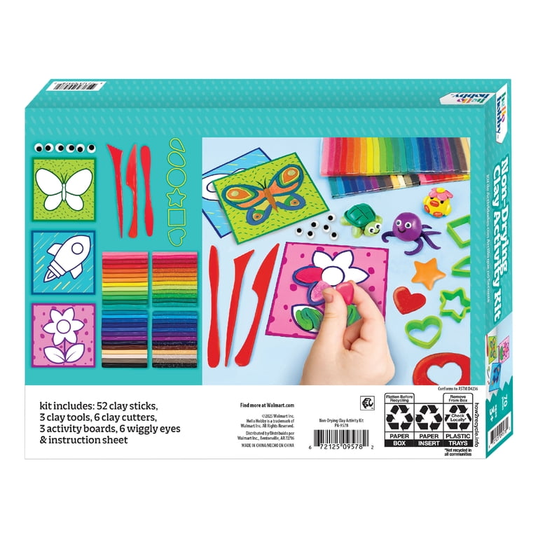 Hello Hobby Non-Drying Modeling Clay Kit, 52 Colors photo 6