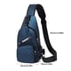 thumbnail image 2 of Bolso de pecho multifuncional para hombre bandolera - Mochila de hombro casual y moderna para actividades al aire libre - Nylon impermeable, 32x16x9cm - Correa ajustable, múltiples bolsillos, 2 of 3