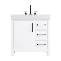 Elegant Kitchen and Bath 32 inch Single Bathroom Vanity In White
