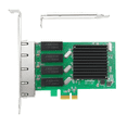 thumbnail image 3 of Carte Réseau 4 Ports PCI Express X1 à RJ45 RTL8111H Puce 10/100/1000Mbps Gigabit Carte Ethernet Lan pour PC de Bureau, 3 of 10