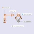 thumbnail image 2 of Diamond Stud Earring | 6 Carat IGI Certified Heart Shape Lab Grown Diamond | 14K Rose Gold |Stellar Lab Diamond Stud Earrings | Prong Setting | FG-VS1-VS2 Quality | Friendly Diamonds, 2 of 5