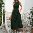 thumbnail image 2 of CIENVNSTG Fashion Casual Solid-color Dress Party Dress Spring Summer Dress For Women, 2 of 6