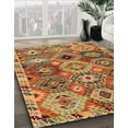 thumbnail image 2 of Ahgly Company Indoor Square Abstract Gold Oriental Area Rugs, 8' Square, 2 of 6