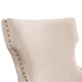 thumbnail image 6 of Gaji Wing Back Fabric Dining Chairs, Set of 2, Ivory, 6 of 11