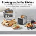 thumbnail image 2 of Hamilton Beach Contemporary 2 Slice Toaster with Wide Slots, Bagel Function, Toast Boost, Auto Shutoff, 22997FG, 2 of 7