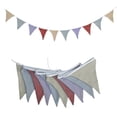 thumbnail image 6 of BYNNIX Baby Room Celebration Banners Cotton Fabric Triangular Flags Bunting Pennant Garlands Wall Hanging Decors Washable, 6 of 19