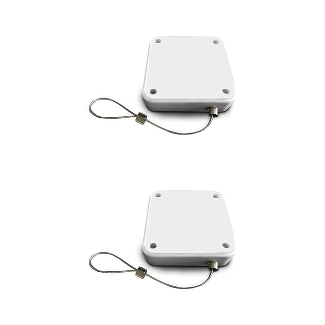 Yuarrent Dispositivo de cierre automático para puerta, caja con cordón, tirador de cierre automático adhesivo retráctil antirrobo para