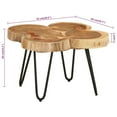 thumbnail image 4 of vidaXL Coffee Table End Table with Iron Legs 4 Trunks Solid Wood, 4 of 9