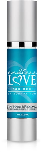 Endless Love for Men Stay Hard and Prolong Water- Based Lube - 1.7 Oz