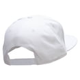 thumbnail image 4 of Keep On Running Embroidered Superior Cotton Twill Flat Bill Snapback Prostyle Cap - White OSFM, 4 of 5