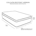 thumbnail image 3 of Colchón Matrimonial Restonic Trevor Edredón Verona Hernan, 3 of 8