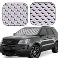 thumbnail image 2 of Picia Dachshund Dog 2 Piece Car Windshield Sun Shade Foldable | Foldable Sun Shield for Front Window Blocks UV Rays and Keeps Your Vehicle Cool-Large, 2 of 7