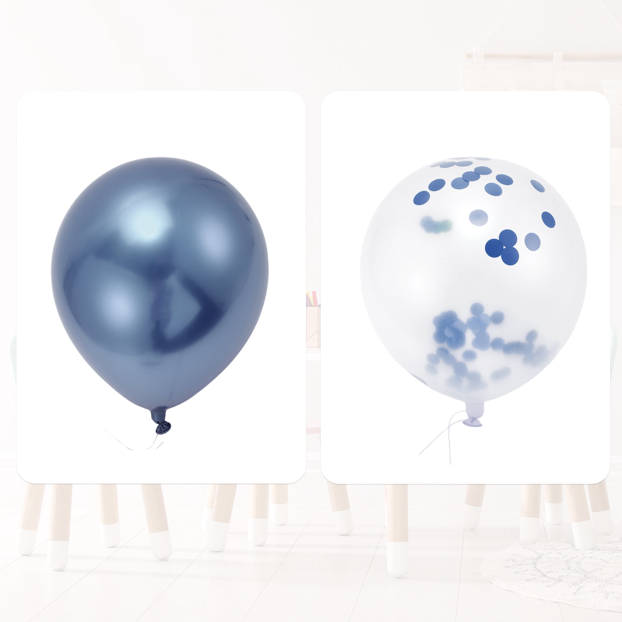 Unique Bargains 16Pcs Latex Party Wedding Graduation Anniversary Decoration Blue
