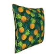 thumbnail image 2 of KLL Pineapples with Palm Leaves Decorative Throw Pillow Covers Velvet Soft for Couch Sofa Bedroom Living Room Outdoor - 20"x20", 2 of 8
