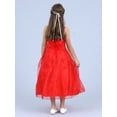 thumbnail image 5 of TiaoBug Flower Girls Dress Organza Sequins Bowknot Back Tutu Vintage Dress Bridesmaid Wedding Pageant Gown, 5 of 5