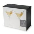 thumbnail image 5 of Viski Crystal Martini Glasses, Cocktail Glasses, Party Gifts, 9oz Set of 2, 5 of 5