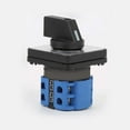 thumbnail image 3 of 220V 20A 3 Position Rotary Select Power Switch Changeover Switch (Blue), 3 of 6
