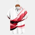 thumbnail image 2 of ZCFZJW Men's Short Sleeve Button Down Vintage Bowling Shirts Hawaiian Casual Printed Beach Shirt Summer Regular Fit Tops with Pockets Red XXXL, 2 of 4