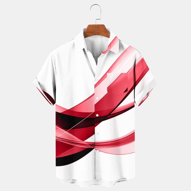 Blusa y camisa de manga corta con cuello vuelto para hombre, cárdigan ligero de manga corta con botones y cuello vuelto, camisa de manga corta con cuello vuelto, blusa de poliéster para hombre