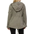 MixMatchy Women's Casual Lightweight Military Safari Anorak Utility