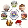 thumbnail image 6 of HELLOYOUNG Wind Spinner Rainbow Heart with Wings Art Print 360 Rotating Hook, 10 Inch Double Sided DIY Creative Garden Spinner for Yard Decor All Seasons, 6 of 6