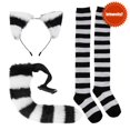 thumbnail image 3 of \ [Brbaosity2] Conjunto De Disfraces De Gato , Calcetines , Accesorio De Halloween Para Disfrazar , Niñas De Navidad, 3 of 4