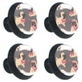 thumbnail image 2 of 4 Pcs Pug Puppy Knobs for Kitchen Cabinet Cupboard Dresser Bookcase Drawer Pulls Handles Round Home Decor, 2 of 8