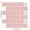 Pink, variant on clevermosaics 12x12 Pink Marble Peel and Stick Vinyl Subway Tiles - 10 Sheets
