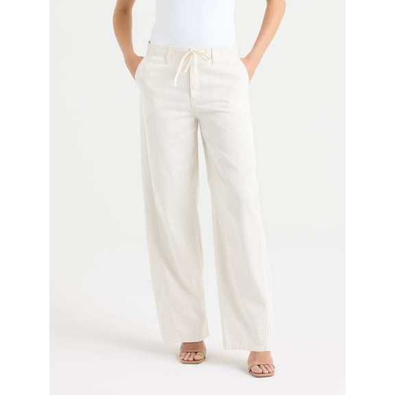 Sofia by Sofia Vergara Women's and Women's Plus Size Diana Relaxed Trousers, 30.5" Inseam, Sizes 0-26W