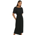 thumbnail image 1 of Dorothy Perkins Womens Shirred Taille à Manches Courtes Midi Robe, 1 of 4