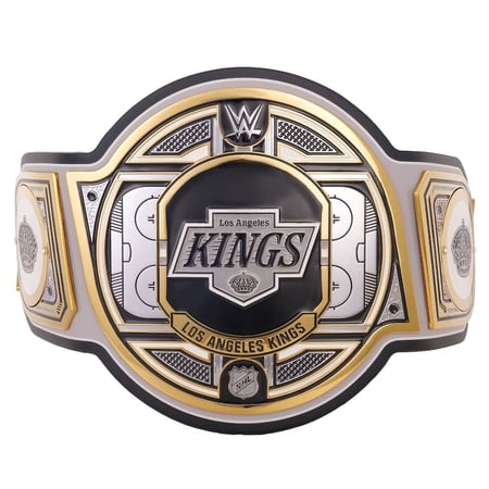 Los Angeles Kings Championship Belt Metal Plates Hand-Tooled Leather Strap Adult Size Collectible