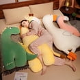 thumbnail image 4 of Almohada de peluche gigante de Animal de peluche, cojín de decoración lavable, lindo, grande, largo, unicornio, juguete Kawaii, dinosaurio, Ganso, cama de bebé envolvente, 4 of 5