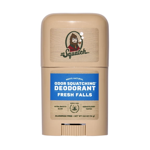 Dr. Squatch Mini Natural Men's Deodorant - Aluminum Free - Fresh Falls (0.5 oz)
