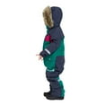 thumbnail image 5 of Maqroz Kids One Piece Snowsuit Toddler Girls Boys Ski Snowboard High Visibility Jumpsuits Winter Thicken Warm Waterproof Teen Snow Suit Overalls Insulated Coveralls with Hood, Sizes 1-15, Green, 5 of 9