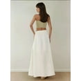 thumbnail image 6 of High Waist A-Form Maxi Skirt with Slit, 6 of 6