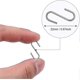 thumbnail image 2 of 150 Pieces Mini S Hooks Connectors Metal S Shape Hook Hangers, 2 of 3