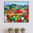 thumbnail image 3 of 5D DIY completo redondo taladro diamante pintura al aire libre escena de verano kit decoración del hogar JShteea El nuevo, 3 of 9