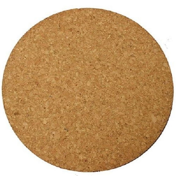 Midwest Air CM12 12" Round Cork Floor / Pot Protector Cork Saucer Mat - Quantity of 10