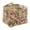 Blush Bloom, variant on Quilted Fabric Storage Basket with Handles Boho Foldable Floral Organizer Bin for Home, Picnic, Shopping, Travel 13"x11"x10"