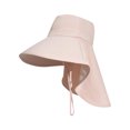 thumbnail image 3 of Bxsruta Women's Solar Powered Wide Brim Sun Hat with Neck Flap UPF 50+ Breathable Outdoor Hiking Gardening Visor, 3 of 6