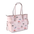 thumbnail image 5 of Michael Kors Gilly Large Travel Print Powder Blush Signature PVC Tote Handbag, 5 of 9