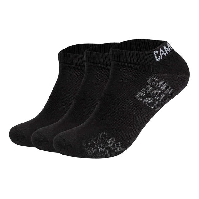 CAMP DAVID calcetines para hombre, paquete de 3 - Action-Mesh Cotton Quarter 3P, logo Negro 43-46