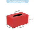 thumbnail image 2 of Cubierta de caja de pañ tissues con fondo magnético, soporte rectangular para mesa de baño (Rojo, 7.9"x4.7"x3.7"), 2 of 7