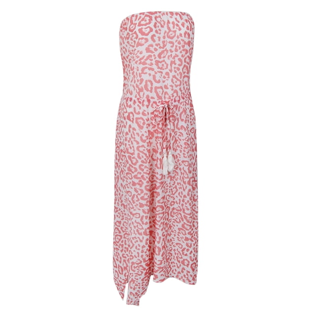 Vestido tubo boob Sunnimix Floral Swing Rosa XL