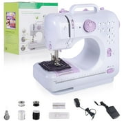 TOPCHANCES Sewing Machine, Electric 2 Speed Multi-Function 505A Quilting Machine with 12 Built-in Stitches Household Sewing Handheld Tool for Beginner Sewing All Types of Fabrics with Ease