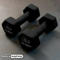 thumbnail image 5 of HolaHatha 3, 5, and 8 Pound Dumbbell Hand Weight Set with Storage Rack, 5 of 12