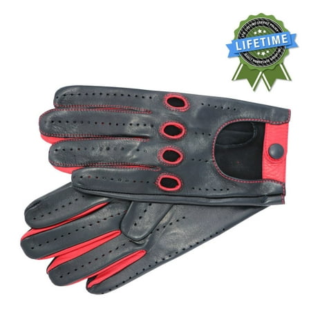 Corsa Miglia Italian Leather Men's Driving Gloves, Great Fathers Day